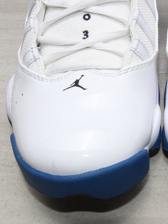 Men\'s Air Jordan 6 Rings White Dark Marina Blue 322992-114 Shoes Size 9.5 main image 12